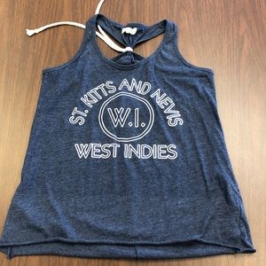 Ocean Drive Racerback blue tank top Size medium